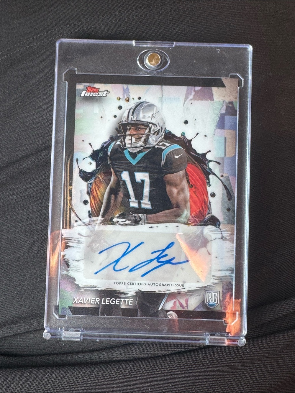 🔥 2024 Xavier Legette Topps Finest Rookie Autograph Card. #carolina